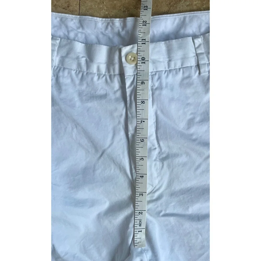 Polo Ralph Lauren Mens White Classic Fit Chino Shorts Size 36 Cotton Twill